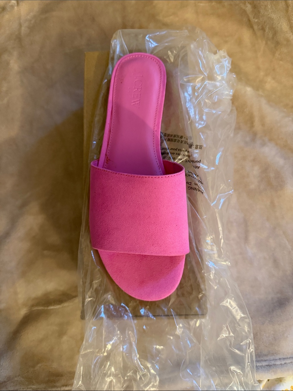 J. Crew Hot Pink Slide Mule